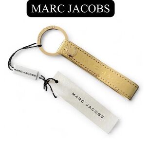 MARC JACOBS Gold Tone Loop Ring & Key Wristlet, NIP